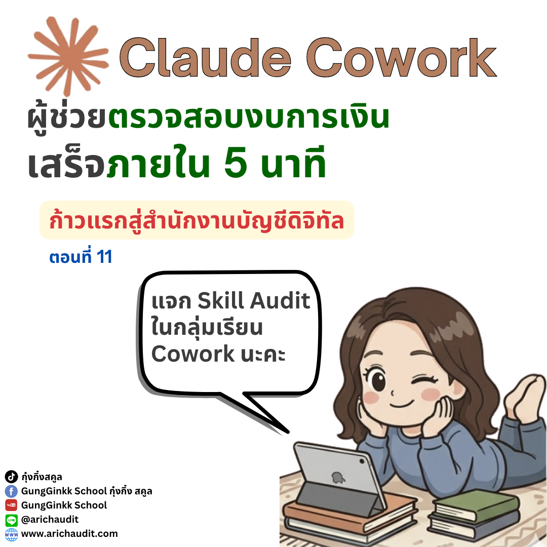 Claude Cowork ผู้ช่วยตรวจสอบงบการเงินเสร็จภายใน 5 นาที